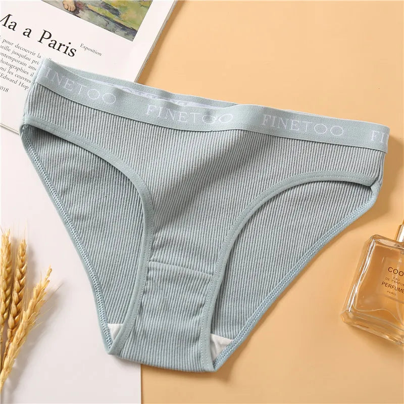 1Pc Cotton Women Panties Big Size M-2XL Briefs Sexy Brand Band Low Waist Underwear Ladies Fashion Panty Girls Intimates Lingerie