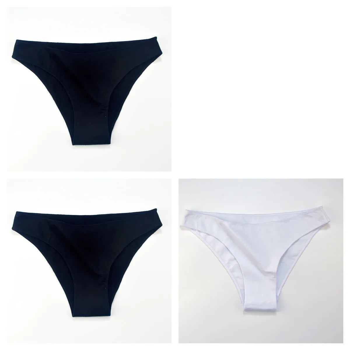 3Pcs/Set Women Cotton Bikini Briefs Skin-Friendly Low Rise Underwear Seamless Edge Soft Stretch Daily Ladies Panties M-XXL