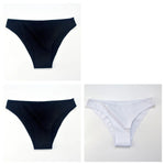 3Pcs/Set Women Cotton Bikini Briefs Skin-Friendly Low Rise Underwear Seamless Edge Soft Stretch Daily Ladies Panties M-XXL