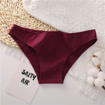 FINETOO M-2XL Women Cotton Underwear 3Pcs/set Comfortable Panties Ladies Plus Size Underpants Solid Color Briefs Female Lingerie