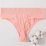 1PC/2PCS Women High Waist Panties Thongs High-Leg Cut Panty Ladies Daily & Fitness Underpant Seamless Underwear Panties M-XL