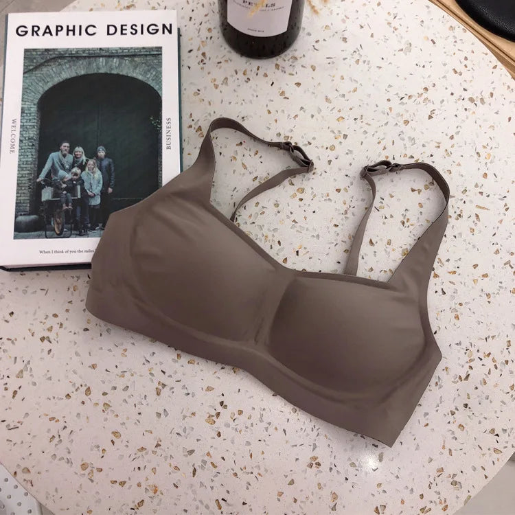 Women's Square Neck Seamless Adjustable Strap Wireless Bra Comfort Sexy Lingerie Invisible Underwear Ladies Intimates S-XL