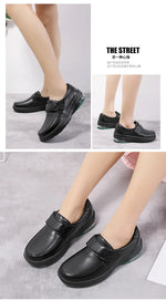 Platform White Shoes Women Casual Comfortable Light Nurse Work Shoes Fashion Slip on Non-slip Loafers Chaussure Femme