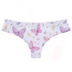 Valentine's Day Rose Flower Printed Women's thongs Elastic Low-Waist Ladies T-pants Comfortable Seamless Female G-string Tanga