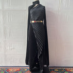 Summer Long Shawl Split Graceful Formal Dress Belt Dress