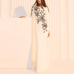 Formal Dress Heavy Industry Embroidered Beads Diamond Embedded Maxi Dress