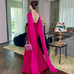Women Clothing Spring Sexy Sheath Shawl Ribbon Evening Dress