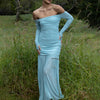 Summer off Shoulder Tube Top Dress Sexy Backless Pleated Slim Dress Women