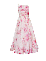 Summer Women Clothing Tube Top Sleeveless Printed Large Swing Dress