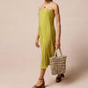 Solid Color Pleated Tube Top Backless Maxi Dress Summer Casual Loose Dress Women
