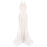 Chinese Retro Morning Gowns Bridal Wedding Toast Dress White Dress Cheongsam Slim Fit Evening Dress