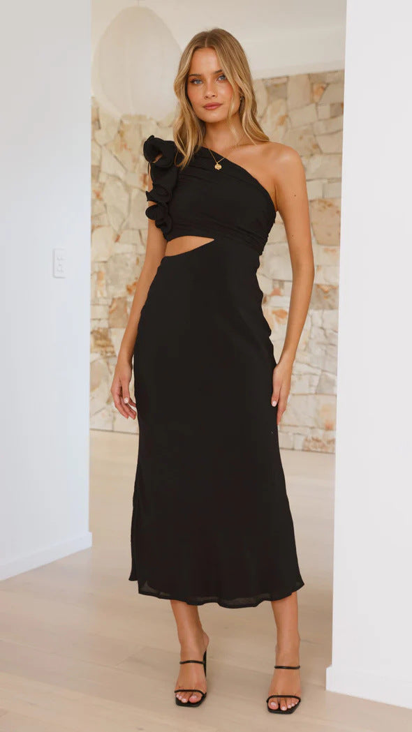 Women Summer Shoulder Slim Fit Dress