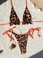 XS - L Doulbe Side Wearable Reversible Bikini Women Swimwear Female Swimsuit Three-pieces Bikini Set Ruffled Bathing Suit Swim