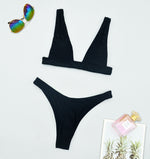 2025 Brazilian Triangle Bikinis High Cut bikini Women Swimsuit Female Swimwear Two pieces bikini Set Bather Bathing Suit Swim