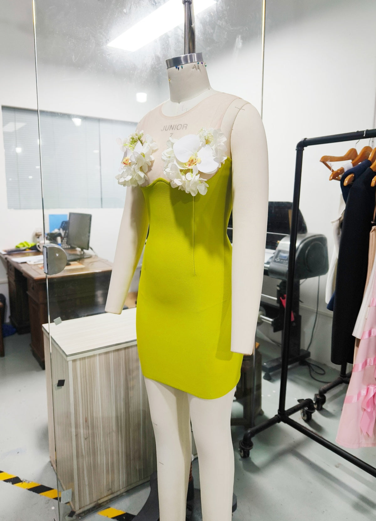 European and American AliExpress flower bandage dress design party party birthday party short dress hip