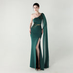 Tulle Shawl Three Dimensional Bead Tube Embroidery Craft One Shoulder Slim Slimming Social Celebration