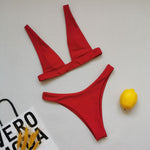 2025 Brazilian Triangle Bikinis High Cut bikini Women Swimsuit Female Swimwear Two pieces bikini Set Bather Bathing Suit Swim