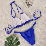 2025 Halter Luxury Rhinestone Diamond Bikini Female Swimsuit Women Swimwear Two-pieces Bikini Set Bather Bathing Suit Swim Lady