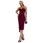 Women Wear Sexy Tube Top Strap Corns Slim Fit Dress