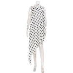 Elegant Women Clothing Sleeveless Halter Polka Dot Printed Mid Length Irregular Asymmetric Dress Cocktail Dress
