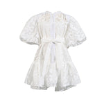 Spring Single Breasted Printed Lace up T shirt Shory Dress Women