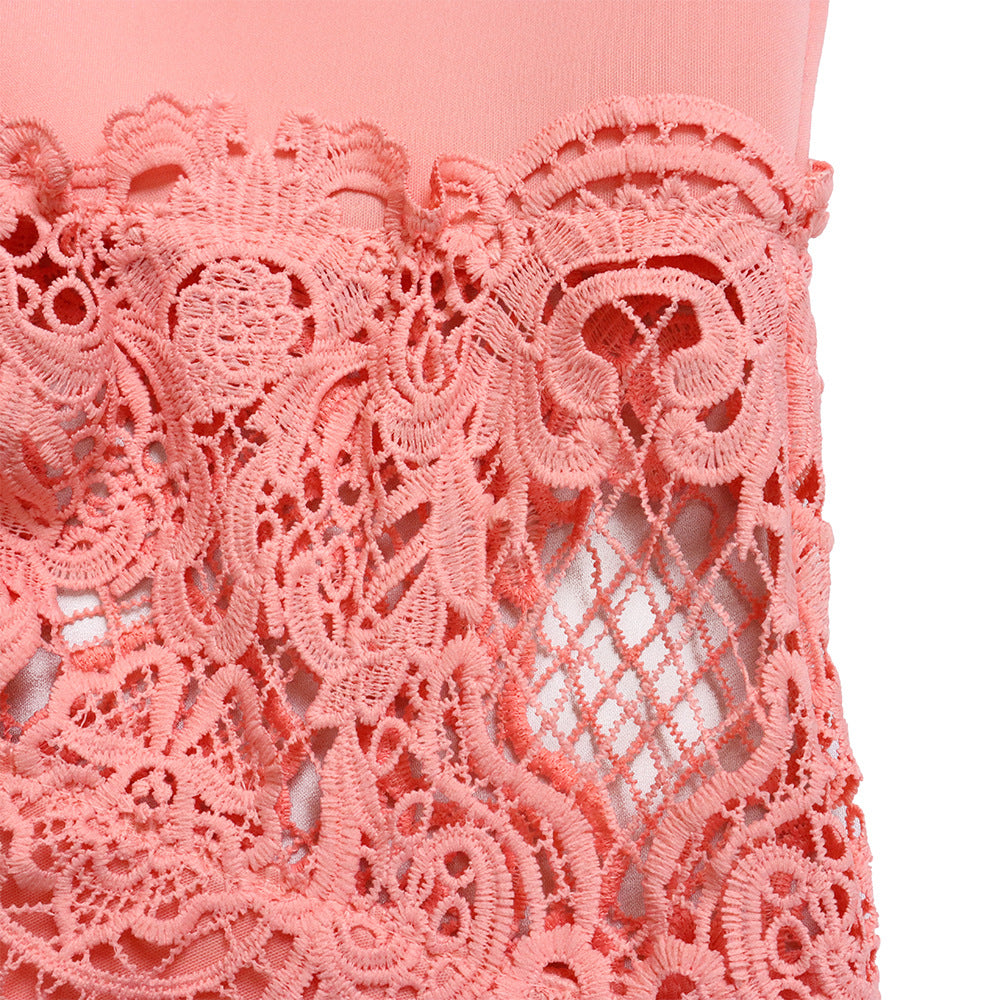 D368 cross-border women's fashion temperament lace off-the-shoulder fishtail party sexy party dress foreign trade dress