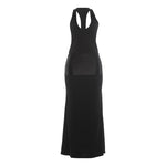 Summer Women Clothes Solid Color Slim Fitting Cool Sexy Sexy Cutout Backless Slim Fit Dress Women