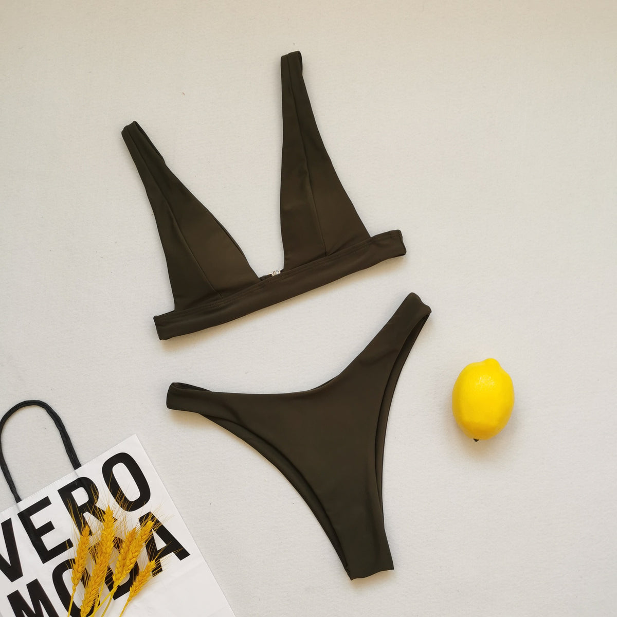 2025 Brazilian Triangle Bikinis High Cut bikini Women Swimsuit Female Swimwear Two pieces bikini Set Bather Bathing Suit Swim