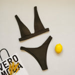 2025 Brazilian Triangle Bikinis High Cut bikini Women Swimsuit Female Swimwear Two pieces bikini Set Bather Bathing Suit Swim