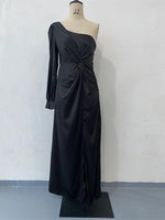 Spring Evening Dress Socialite Cinched Waist Slim Fit Maxi Dress Women