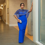 Dress with Cloak Two Piece Women Clothing
