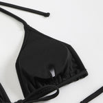 4PCS with Mesh Skirt Long Sleeve Micro Bikini Female Swimsuit Women Swimwear Four-pieces Bikini Set Bathing Suit Swim Beachwear