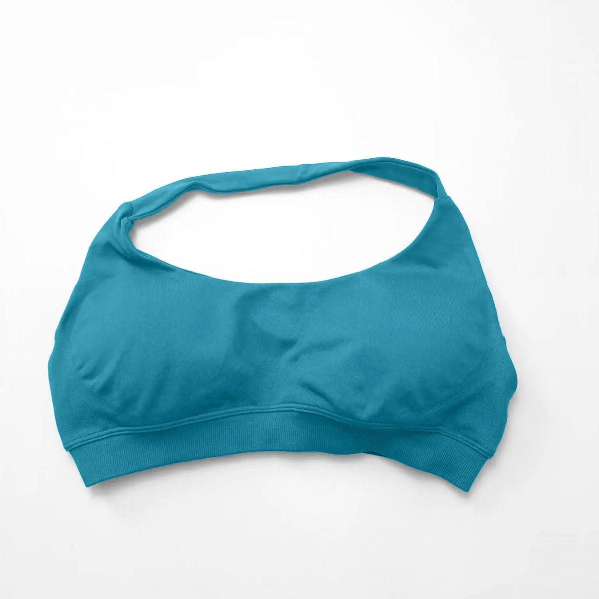 NCLAGEN Women Seamless Halter Sports Bra High Support Push-up Open Back activewear Gym Tank Top Fitness Yoga Workout Brassiere