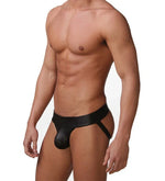Sexy Lingerie for Men Thongs PU Leather Men's Jockstrap G-Strings Underwear Erotic Panties Hot Male's Underwear