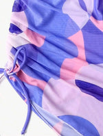 2024 New Swimsuit 3 Pcs Set Thong Bikini with Rompers Womens Jumpsuit Beach Wear Print Swimwear Sexy Bathing Suit Pool Beachwear