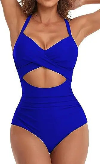 Leopard One Piece Swimsuit 2024 New Halter Push Up Swimwear Women Swimsuit Bathing Suit Beachwear Monokini Female Swimming Suits