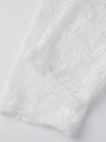 Women Summer Sheer Lace Capris Elastic High Waist Bodycon Cropped Pants Bottoms Sexy Club Beach Cover-ups Leggings