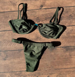 Bandeau Bikini Push Up Women Swimsuits 2024 Sexy Female Swimwear Brazilian Bikini Set Thong Biquini Swim Suits Solid Beachwear