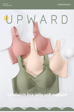 MOYISU Jpanese Kawaii Beach Bralette | Breathable 3D Jelly Support Bra Summer Slim Silhouette | No Show Minimizer & Wire-Free |