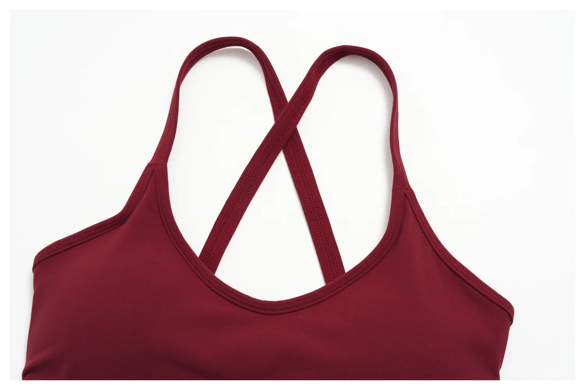 2 Piece Summer Yoga Sets for Women Hollow Back Cross Sports Bra Fitness Clothes Tight High Waist Shorts Running Workout Clothes