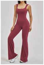 Slimming Yoga Jumpsuits Women Hollow Out Ruffles Backless Sportswear Fitness Back Hip-Lifting Leggings One-Piece Gym Bodysuits