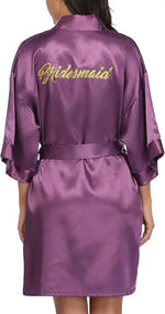 Women Bridal Robe For Bride And Bridesmaid Getting Ready Wedding Party Bathrobe