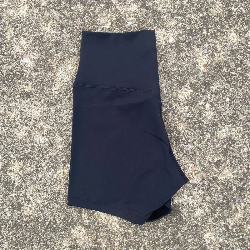 Solid Color High Waist Yoga Short Leg Women Fitness Sport ShortBike Soft Squatting Proof Comprehensive Training Jog Athletic