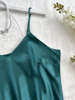 Elegant Women's Nightdress Sexy Comfortable Long Slip Dress Solid Color Pajamas For Women