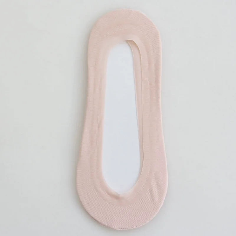 Women's Shallow Mouth Socks Ultra-Thin No Trace Invisible Sock Slippers Summer Ice Silk Boat Socks Silicone Anti-Skid Boat Socks