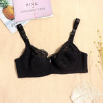 Beauwear Ultra Thin Unlined Bralette For Women Plus Size Lace bras With Frame Full Cup Minimizer Bras 85D 90D 95D 100D 105D 110D
