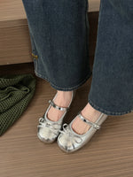 Butterfly-knot Women Ballet Mary Jane Shoes Fashion Mix Colors Internal Elevation Shoes Ladies Spring Autumn Concise Footwear