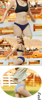 4Pcs Women's Cotton Briefs Seamless Women Sexy Panties Intimates Solid Color Breathable Underwear Female Low Waist Soft Lingerie