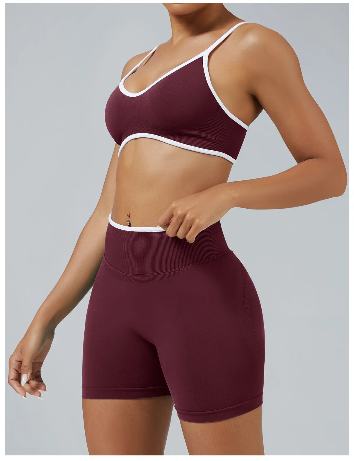 2PCS Yoga Suit Seamless Sports Set Gym Outfits Women Tracksuit Running Workout Clothes Sports Bra Athletic Wear Yoga Clothing