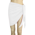 Women Beach Skirts Swimwear Summer Solid Bikini Cover Ups Shorts Pareo Wraps Sarong Skirt Swimsuit Beachwear Half Wrapped Skirt